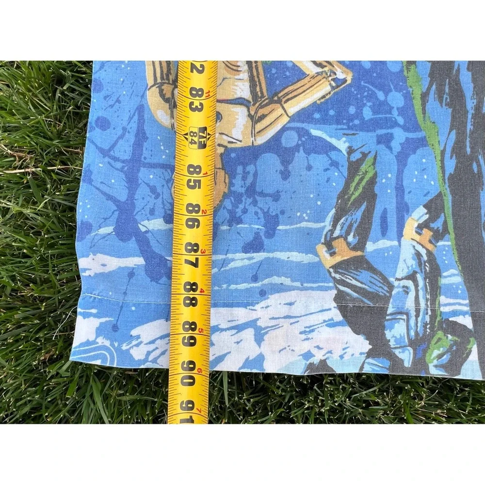 Vintage 1979 Star Wars‎ Empire Strikes Back Twin Sheet Set Blue Darth Vader 70s